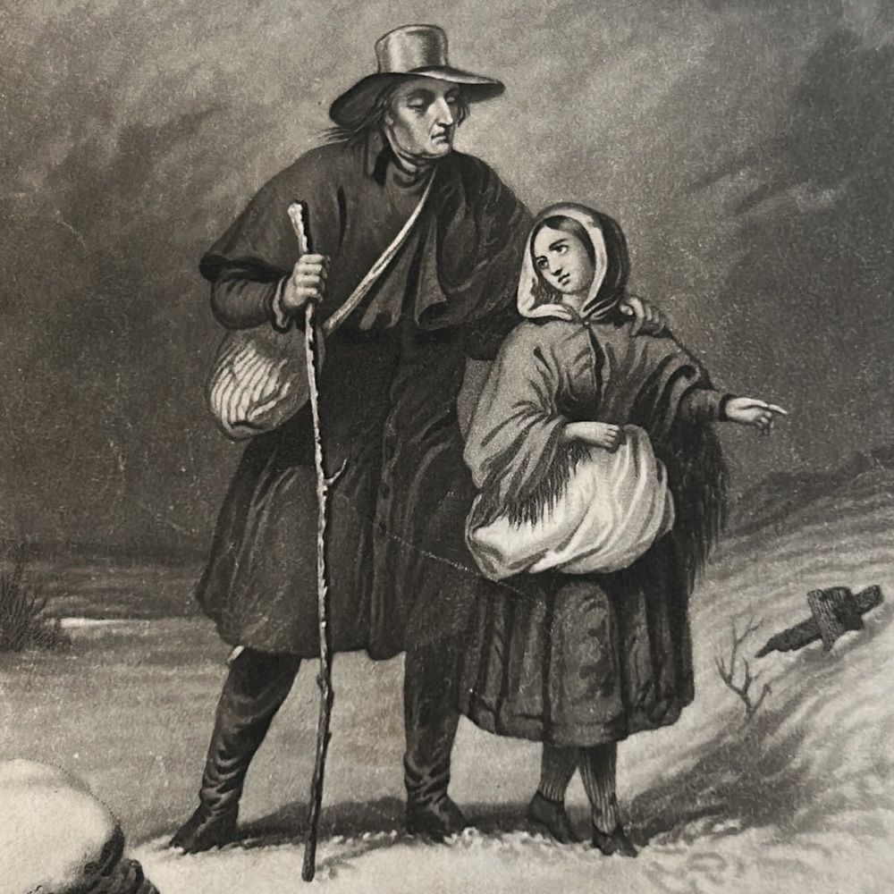 The Guide 5.75" x 8.5" Antique Engraving/Print